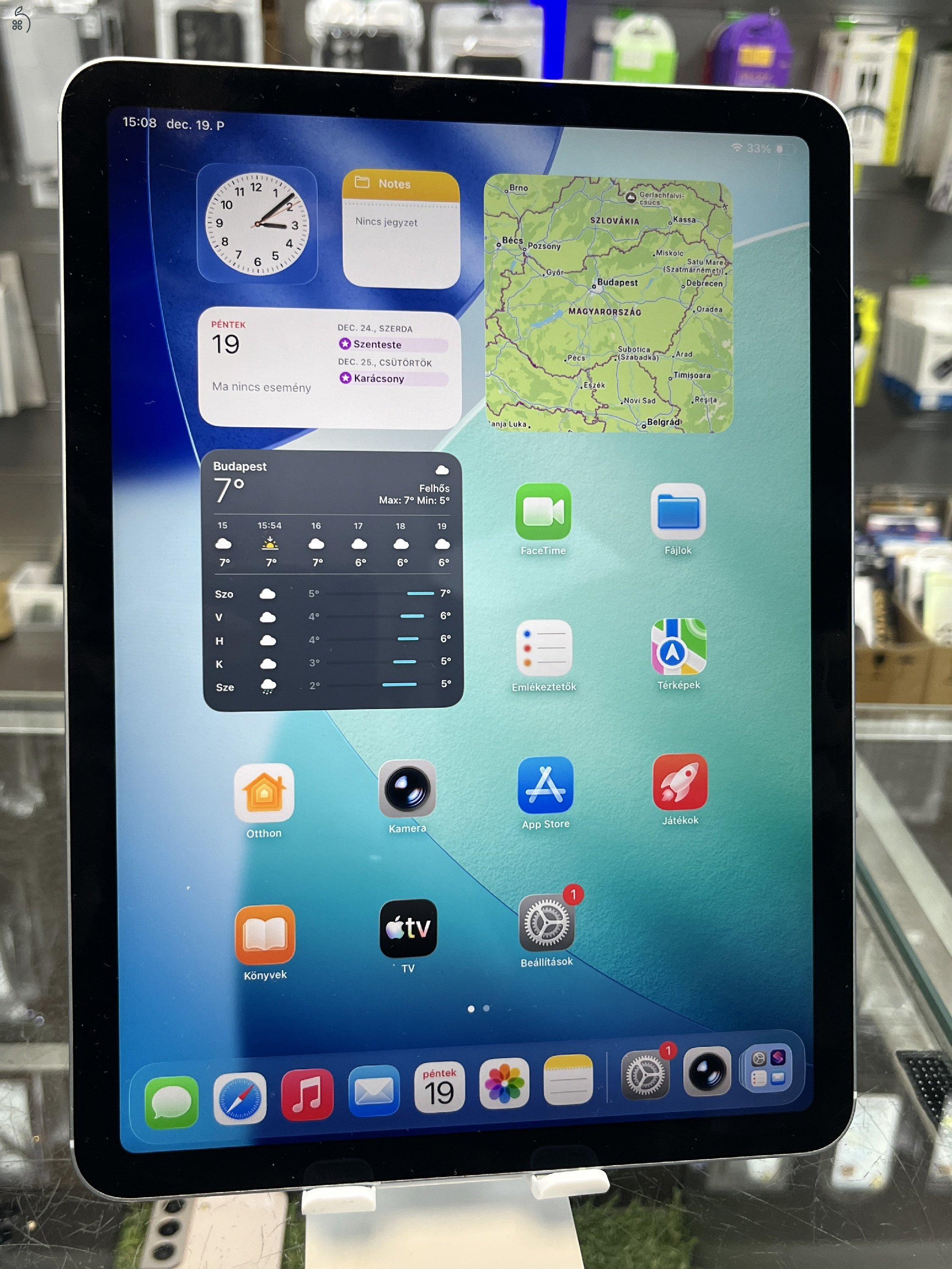 iPad Air 4. Gen 2020 Wi-Fi+Cellular 64GB Sky Blue, 97% aKKUval, Üzletből, garanciával