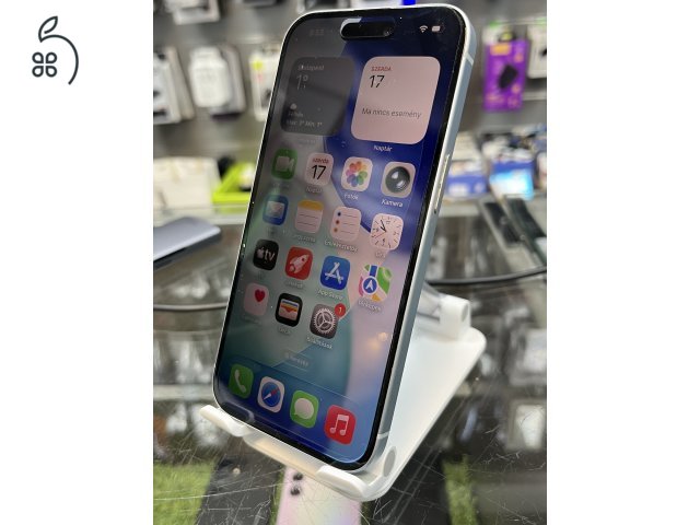 KIFOGÁSTALAN Iphone 15 128GB FÜGGETLEN, GAR 2027.06.11-ig, ÜZLETBÖL, BESZÁMITÁS/CSERE LEHETSÉGES