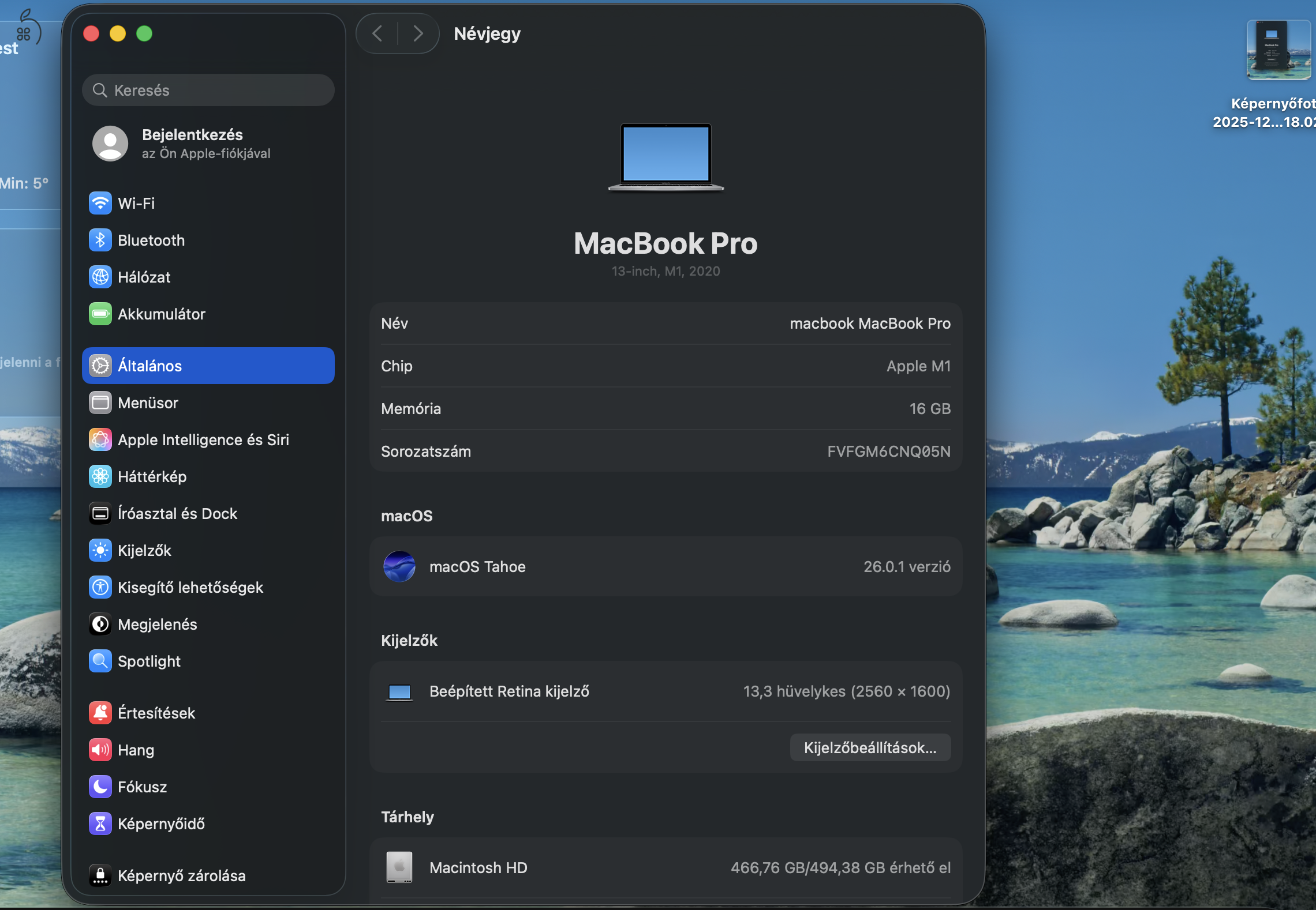Apple MacBook Pro 13,3” Touch Bar (2020, M1, 16 GB RAM, 512 GB SSD) – Hibátlan állapot, dobozos!