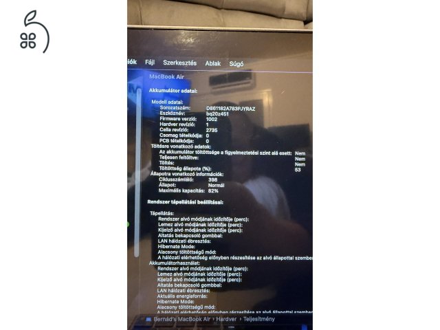 MacBook Air M1 - tokkal, kijelzővédő fóliával - karcmentes állapot