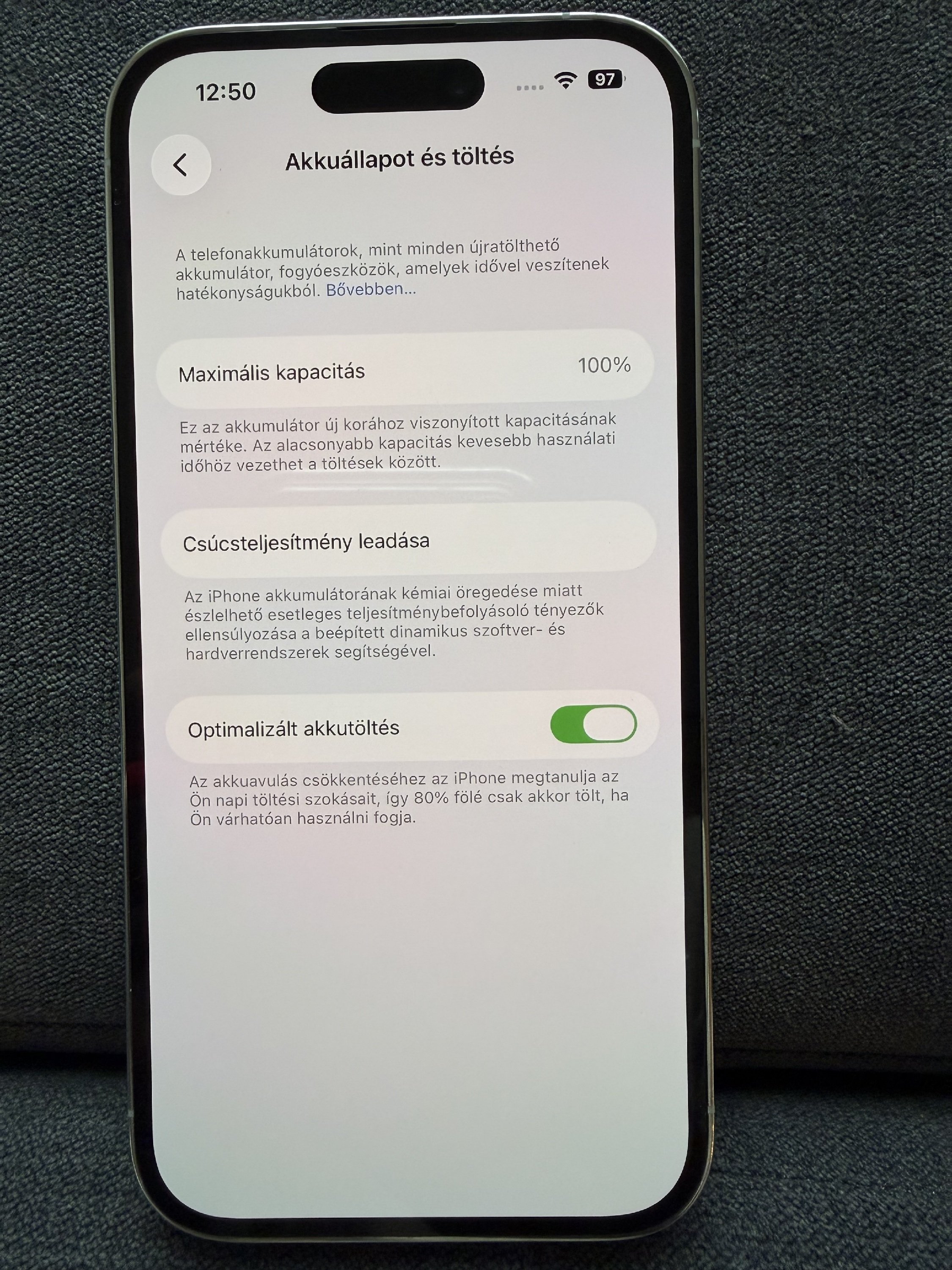 Újszerű Iphone 14Pro, 128gb, 100% akksi, számlával, garanciàval 