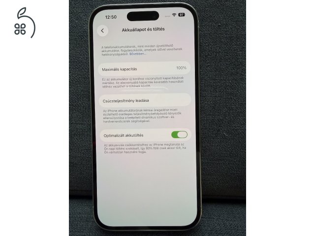Újszerű Iphone 14Pro, 128gb, 100% akksi, számlával, garanciàval 