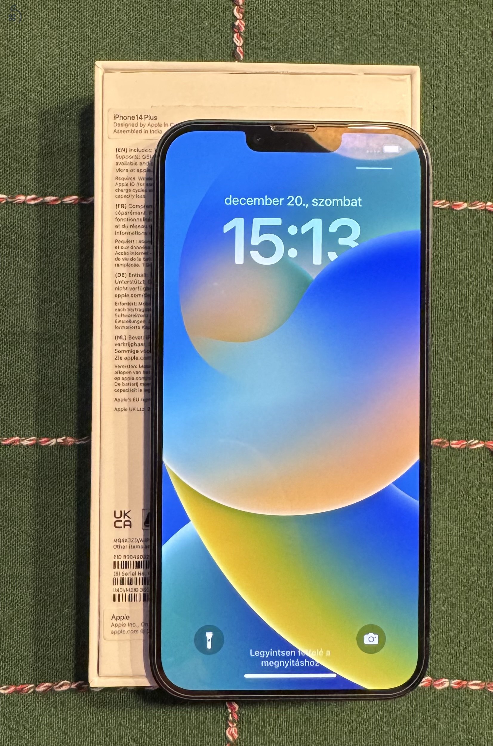 Gyári független, EU modell iPhone 14 Plus