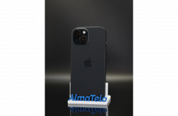 Apple iPhone 15 256 GB Black 100% akku - 12 HÓ GARANCIA