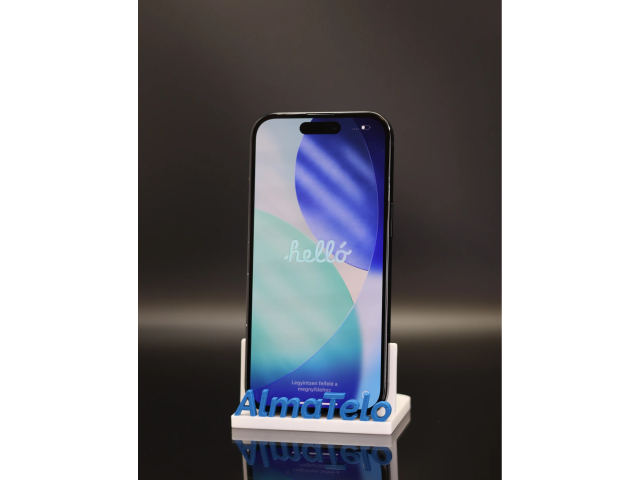 Apple iPhone 15 256 GB Black 100% akku - 12 HÓ GARANCIA