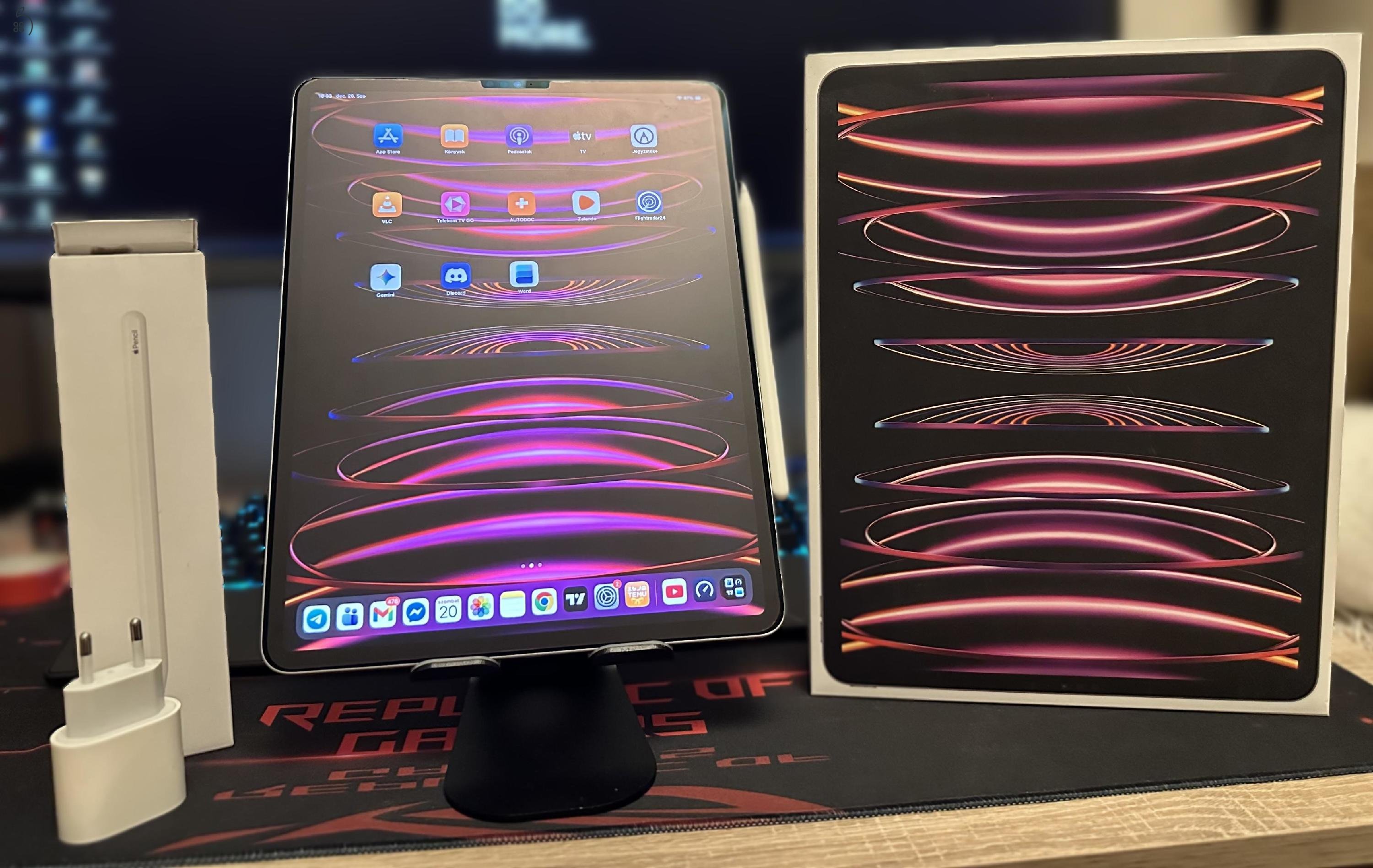 Ipad Pro M2 + Pencil 2.gen. újszerű állapotú