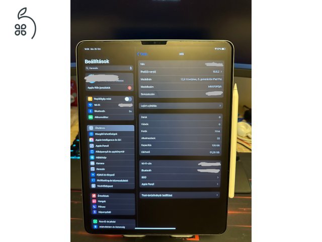 Ipad Pro M2 + Pencil 2.gen. újszerű állapotú
