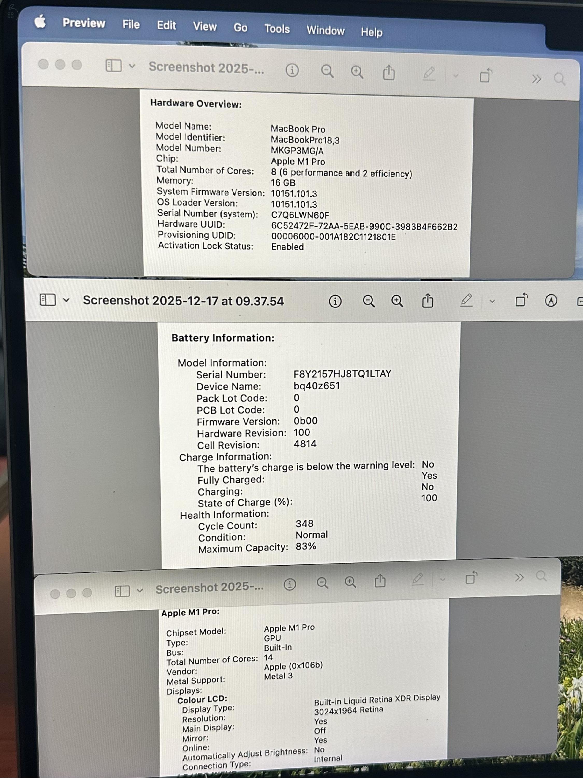 Apple MacBook Pro M1 14