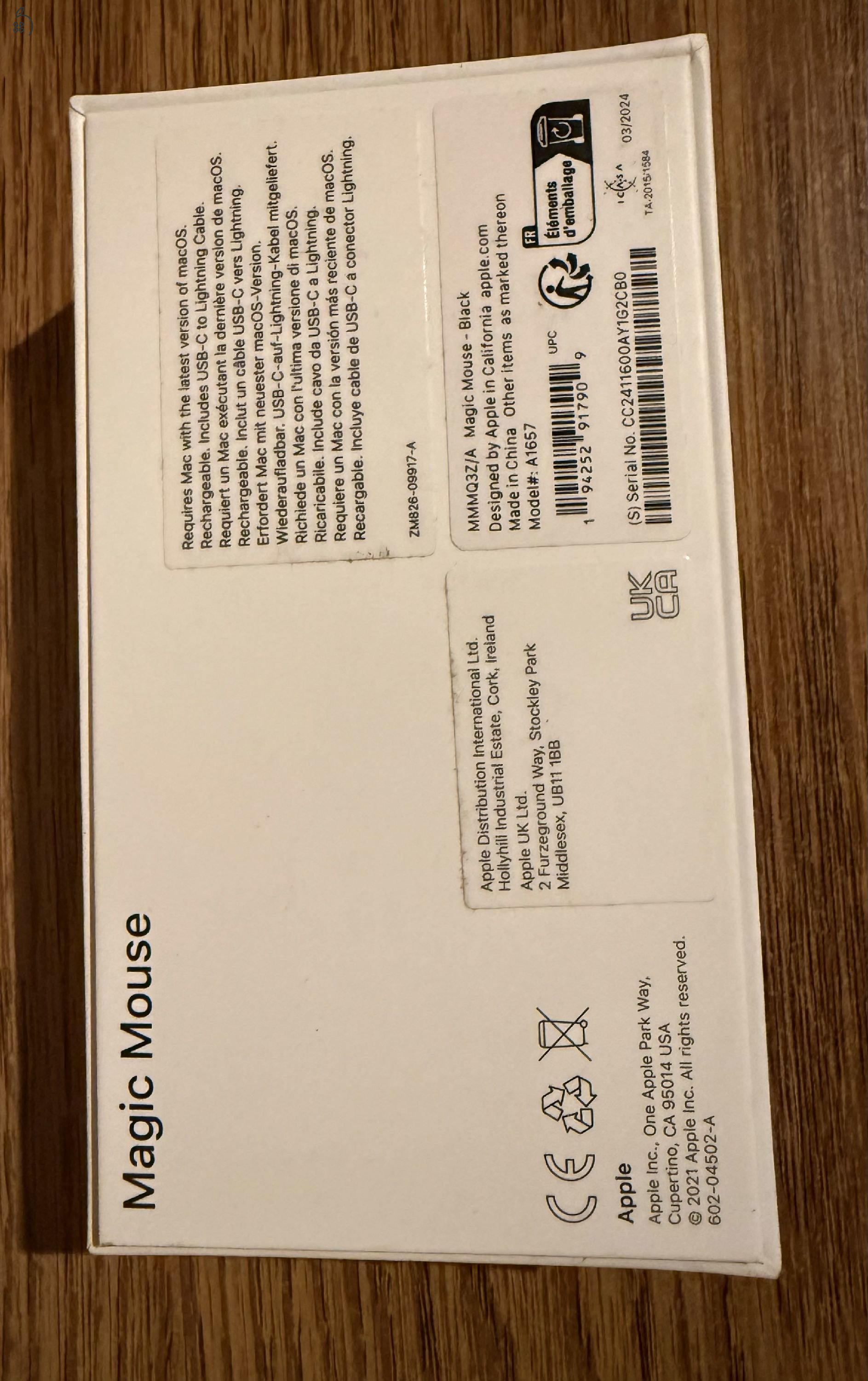 Apple Magic Mouse - fekete