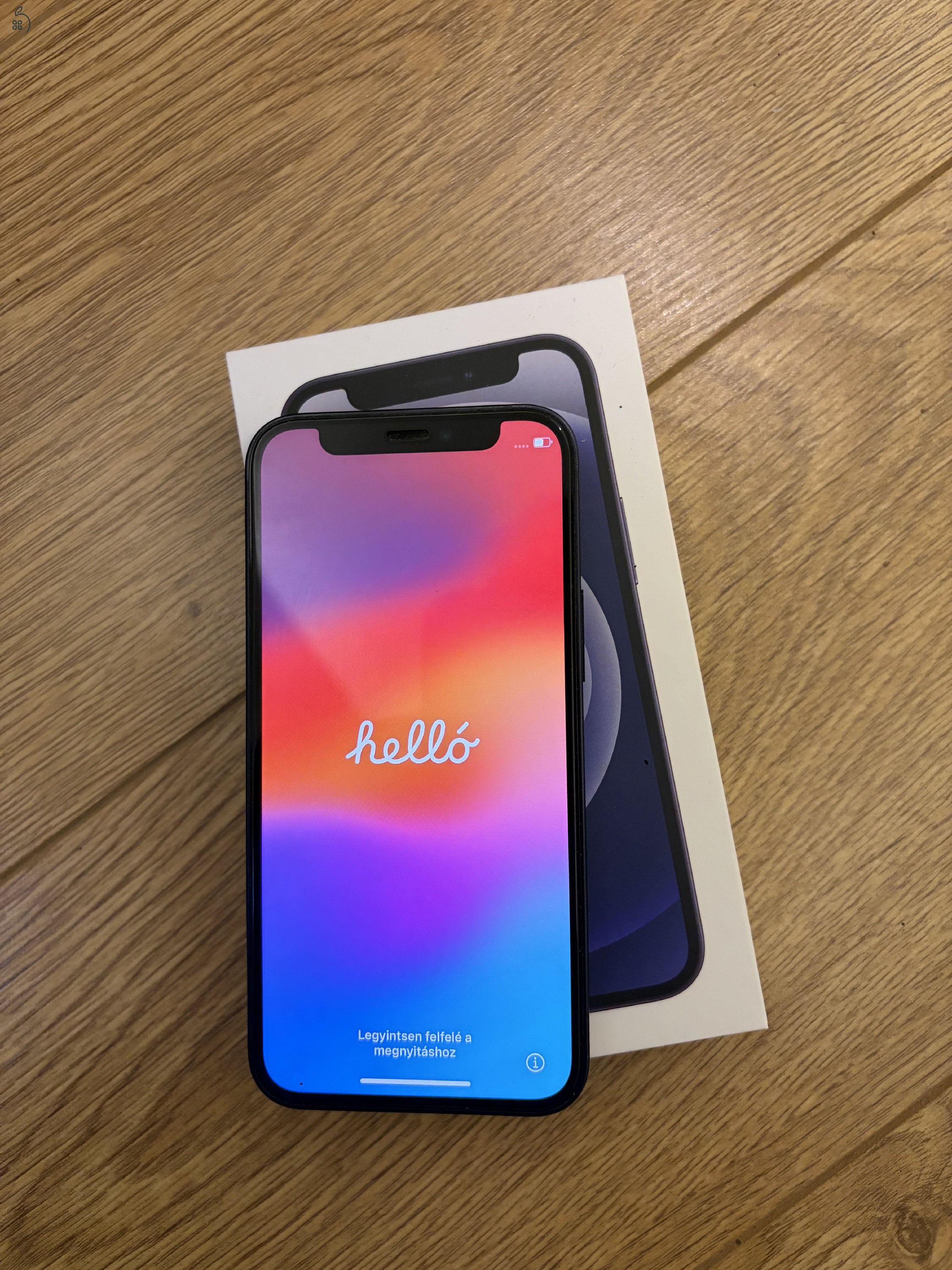 Eladó Iphone 12 mini black 64GB 73% akku