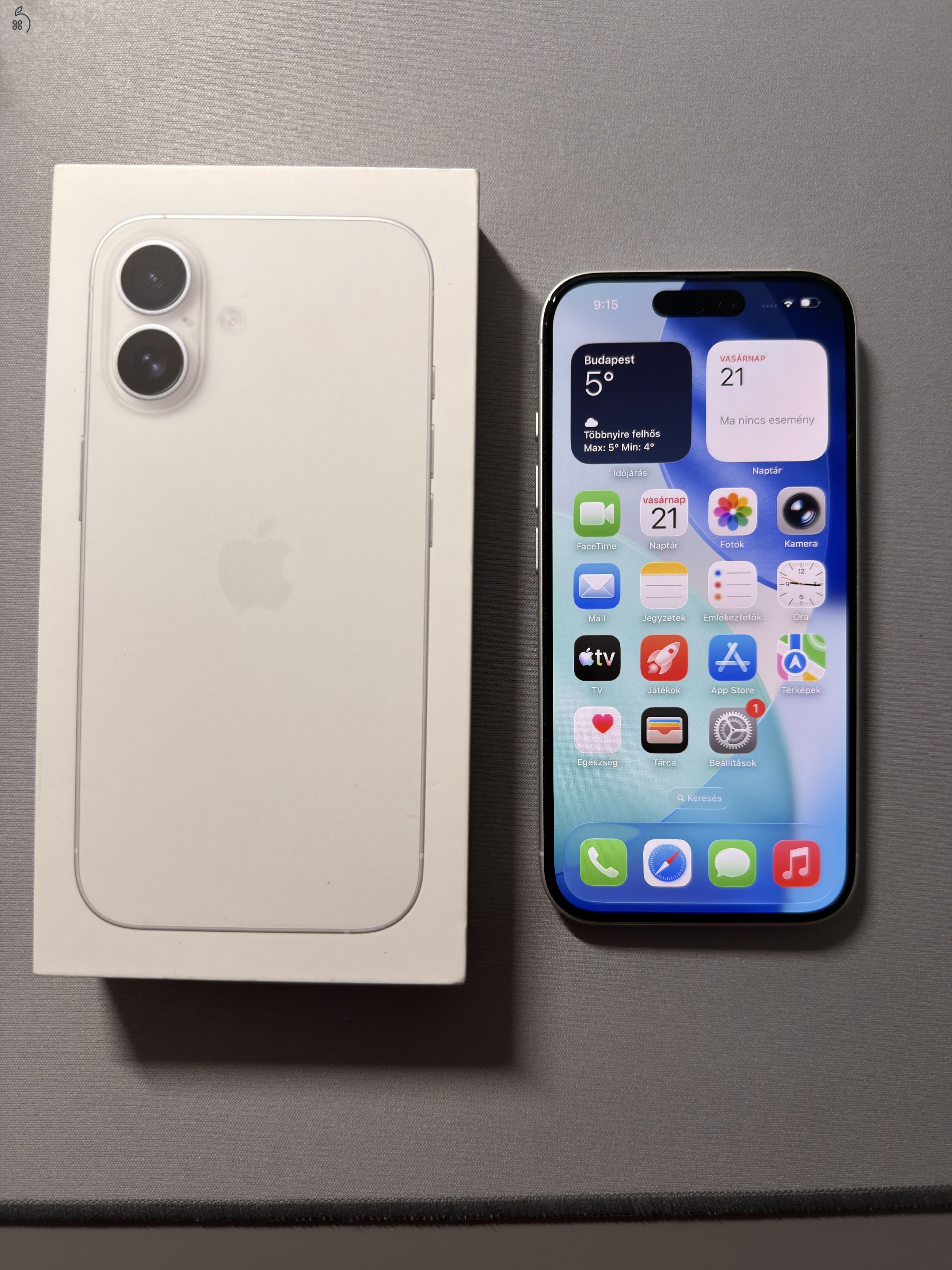 iPhone 16 128GB 2 év Média garancia
