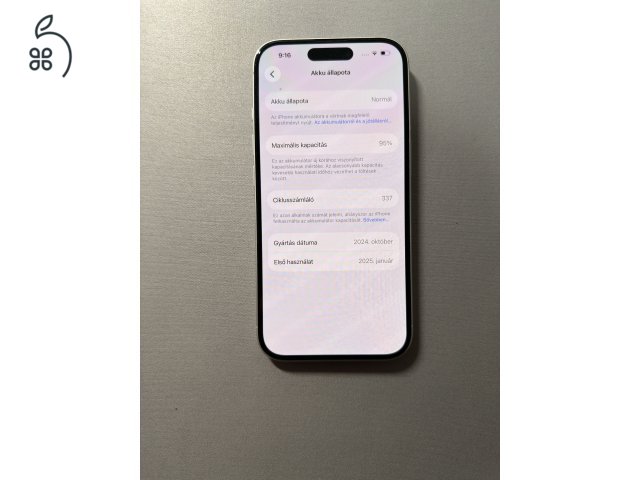 iPhone 16 128GB 2 év Média garancia