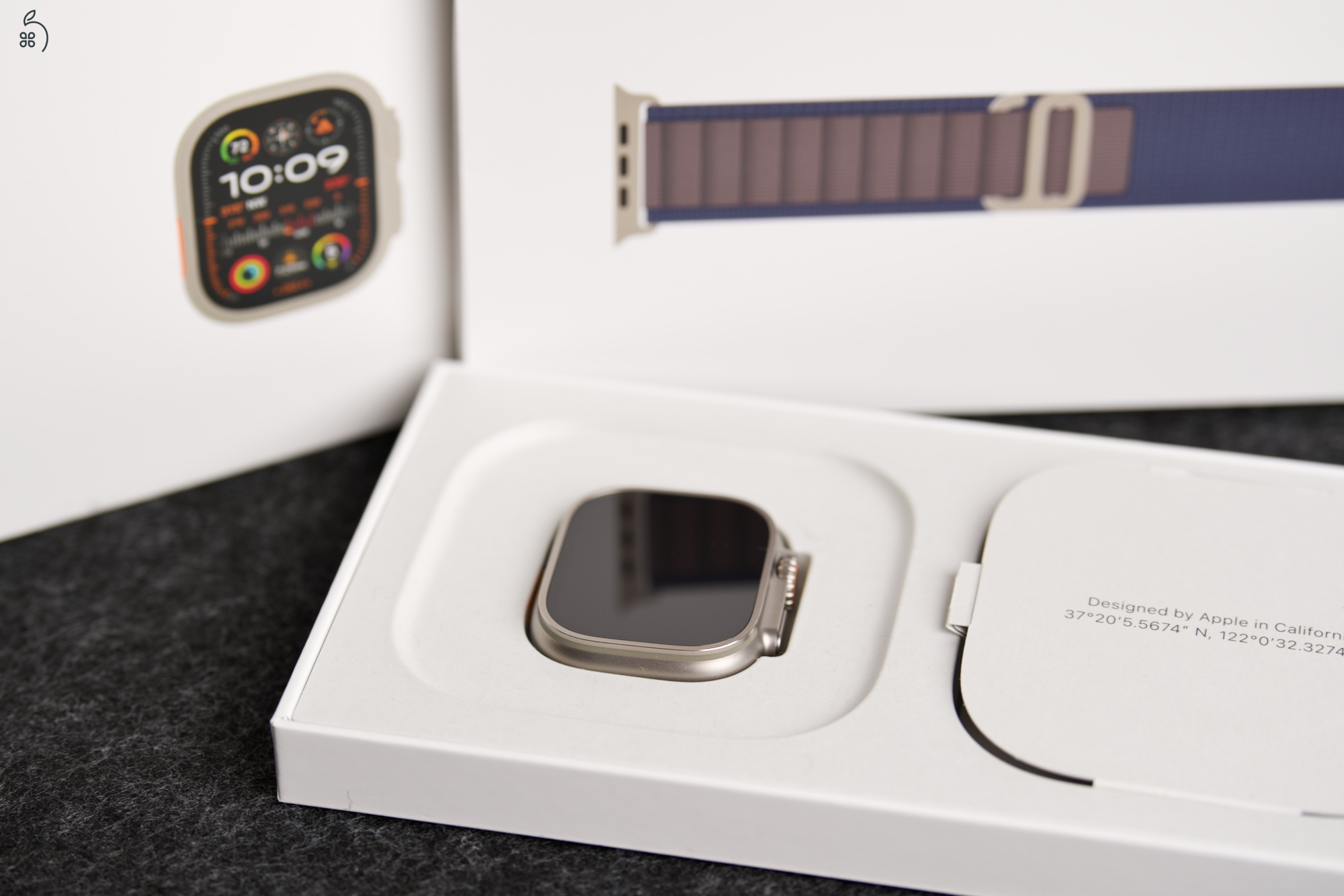 Apple Watch Ultra 2 - 49mm - gyári szíjak - garancia - 98% akkumulátor