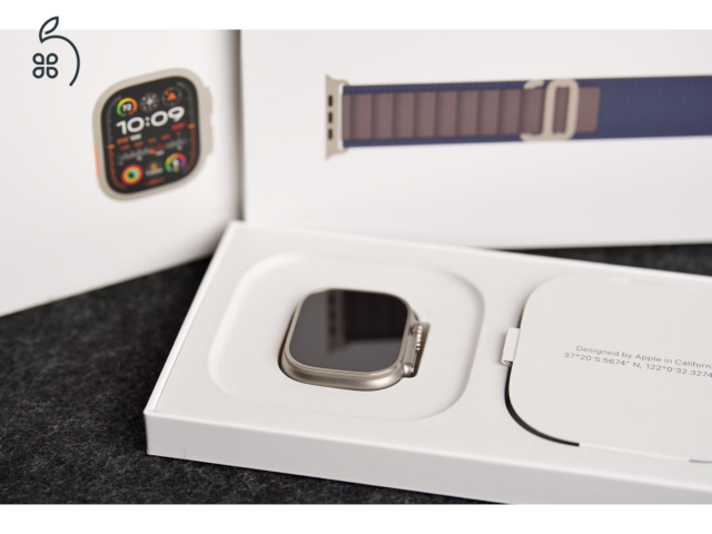 Apple Watch Ultra 2 - 49mm - gyári szíjak - garancia - 98% akkumulátor