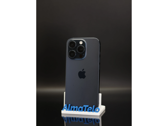 Apple iPhone 15 Pro 256 GB Blue Titanium 100% akku - 12 HÓ GARANCIA