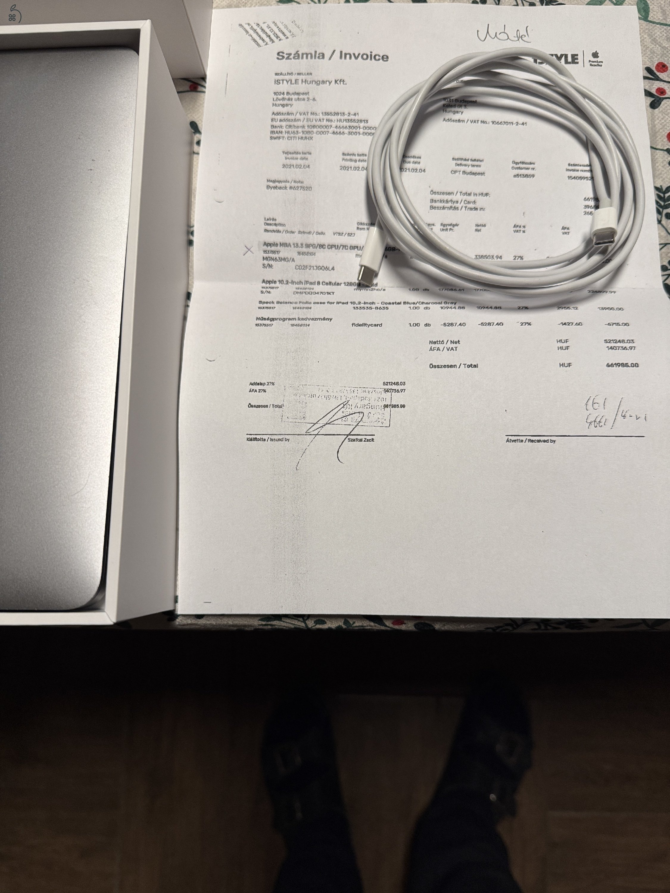 MacBook Air 13” M1 2020 eladó