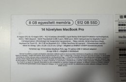 Macbook Pro 14” M3 8/512GB !újszerű!