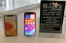 iPhone 12 64GB Független Használt/1-3 hónap gar./Akku 100%/p4657