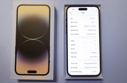 iPhone 14 Pro Max, 256GB, Space Black, gyári dobozában + ajándék tokok