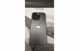 iPhone 14 Pro 128Gb Space Black, karcmentes, 8db tok, 2 kábel