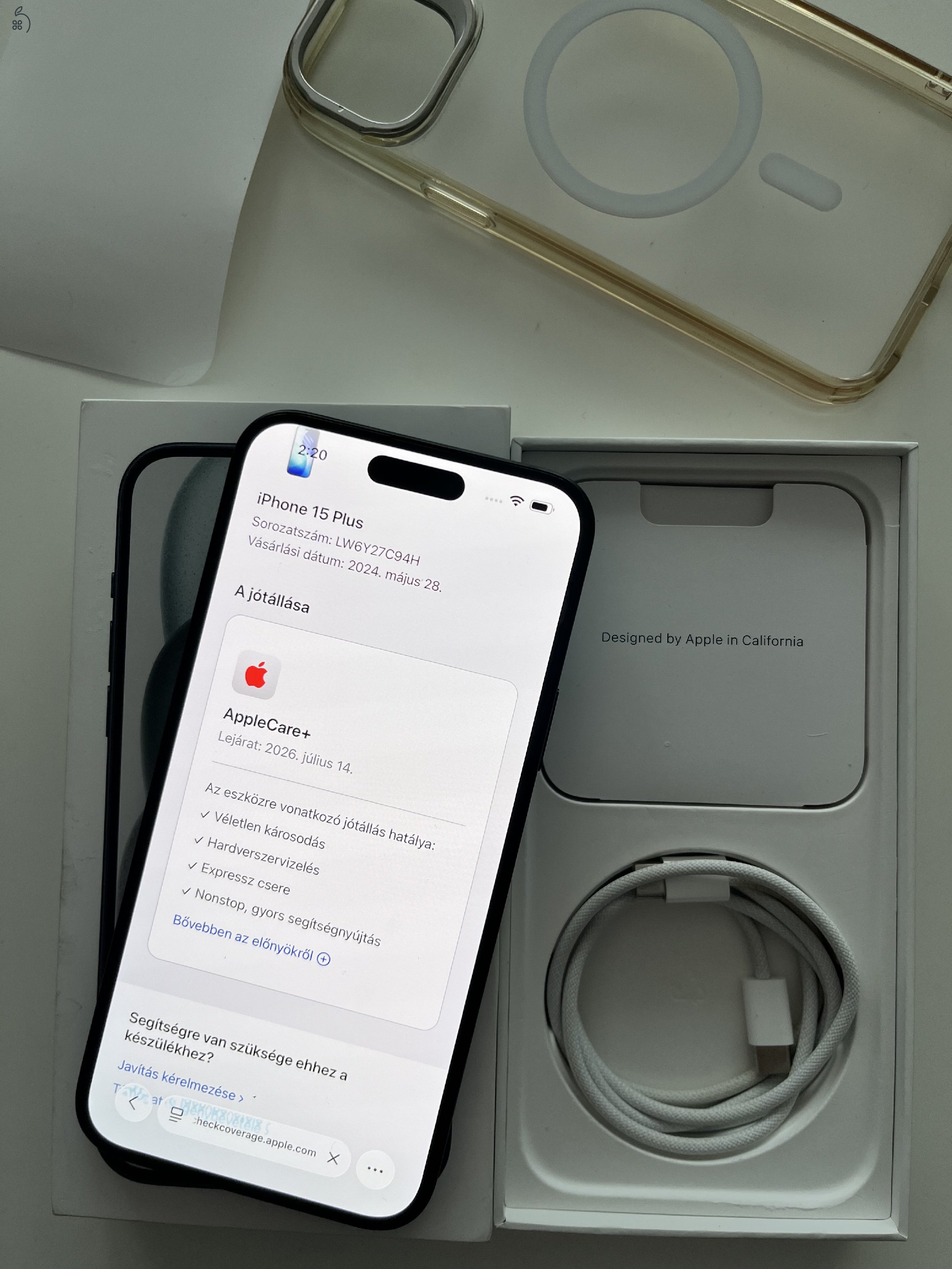 iPhone 15 Plus 128GB AppleCare + 2026.07.14.-ig!