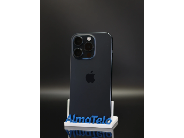 Apple iPhone 15 Pro 256 GB Blue Titanium 100% akku - 12 HÓ GARANCIA