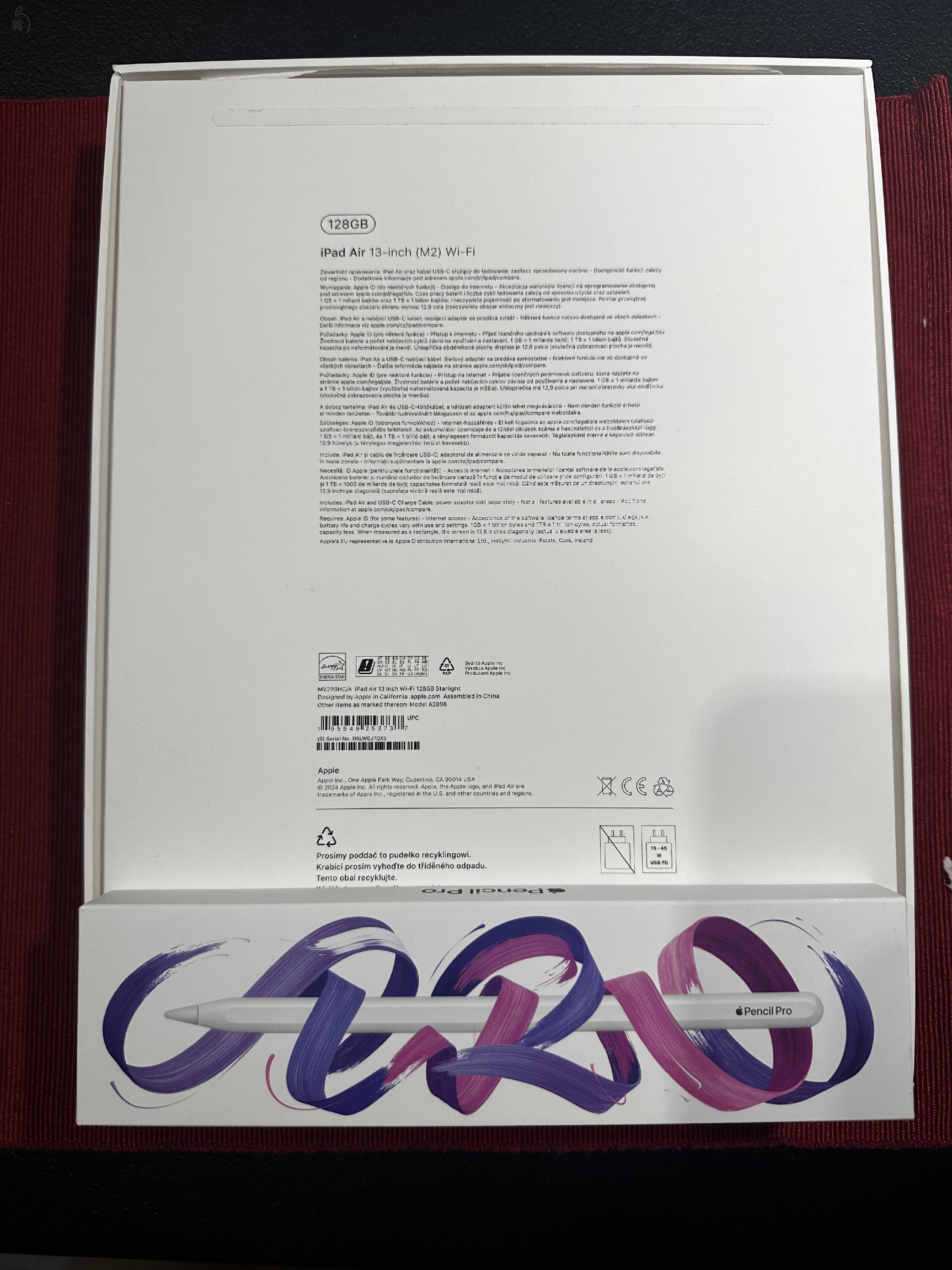 Apple 13-inch iPad Air (M2) Wi-Fi 128GB - Starlight