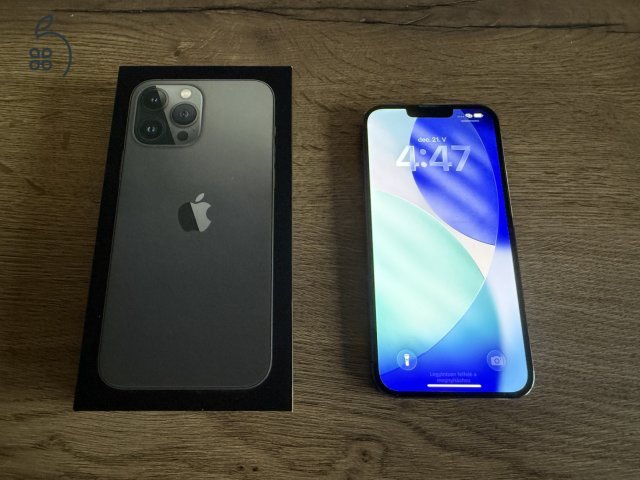 iPhone 13 Pro MAX 512 GB Grafit - 30 nap garancia - ÁFÁ-s +Ajándék Torras TOK és Pro + Fólia
