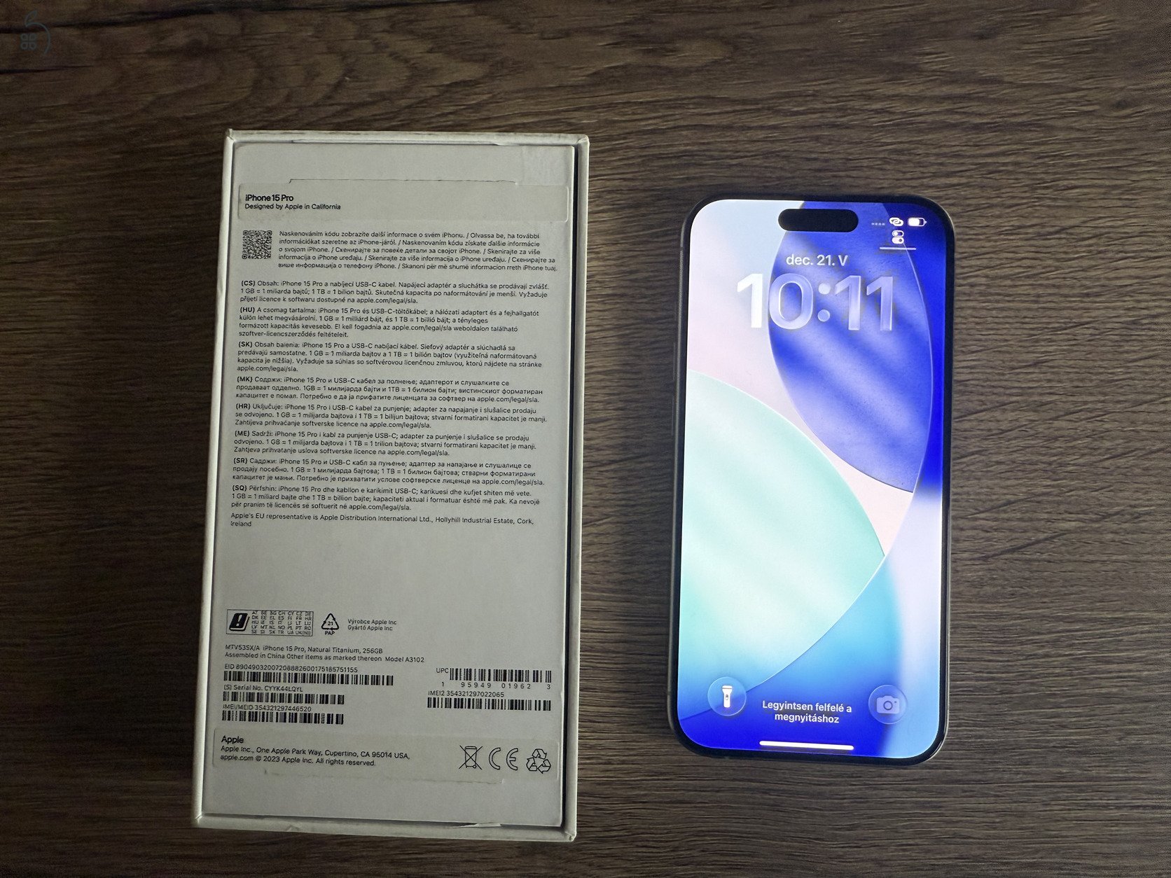 iPhone 15 Pro 256 GB Natúr Titán - 30 nap garancia