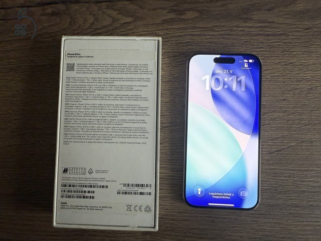 iPhone 15 Pro 256 GB Natúr Titán - 30 nap garancia