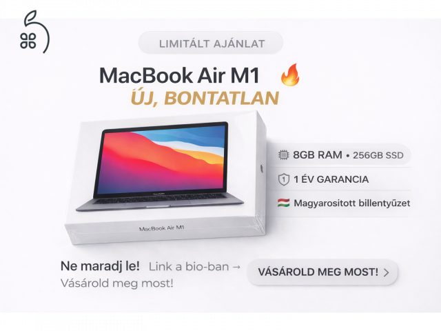 Új, bontatlan MacBook Air 13