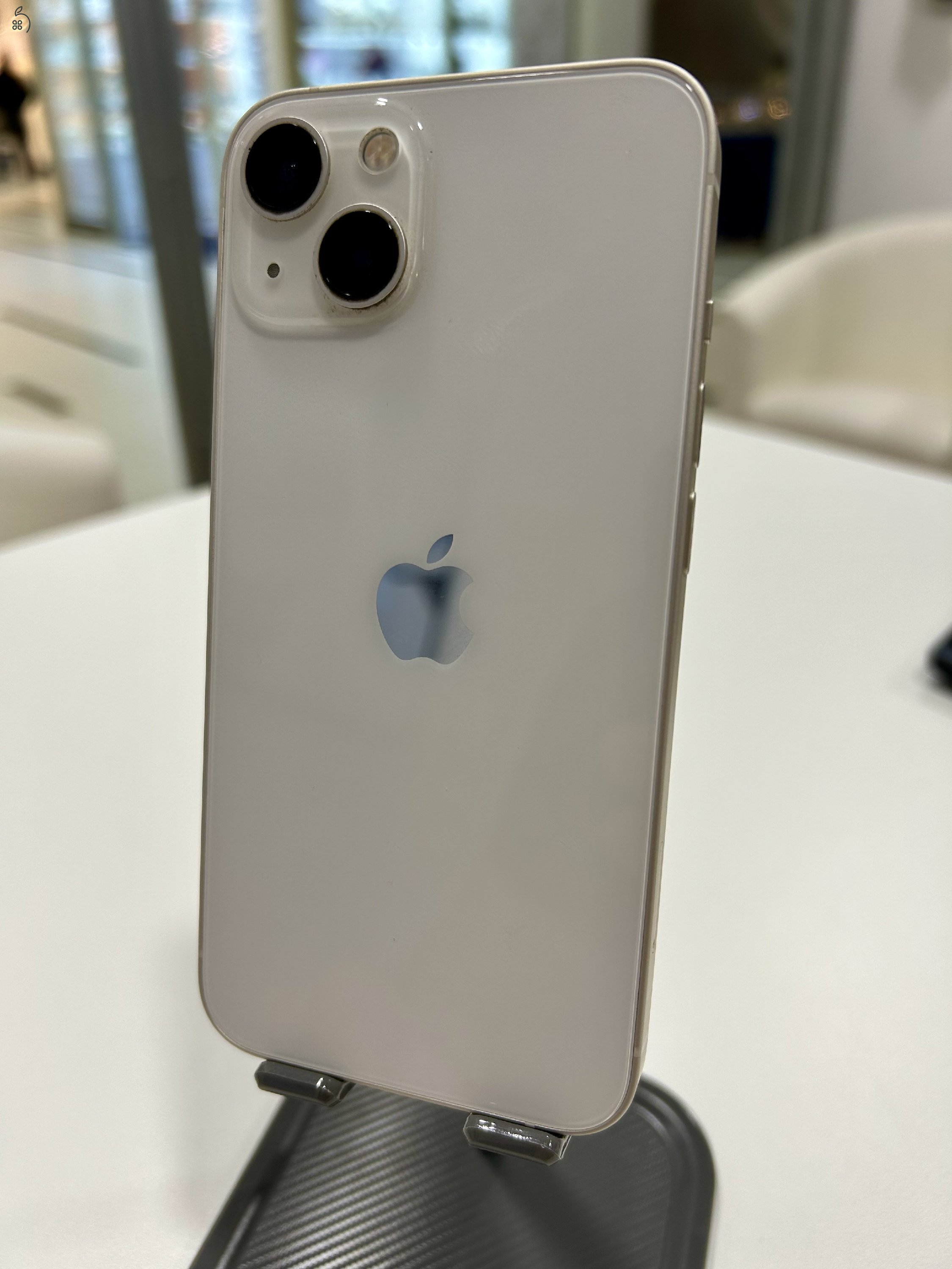 Újszerű Karcmentes iPhone 13 Fehér 128GB Új Akku! 3 Hó Gar + Beszámítás!