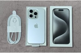 iPhone 15 Pro 128GB - AKKU 88% - Jótállás 2027.02.-hóig, kártyafüggetlen, karcmentes állapot