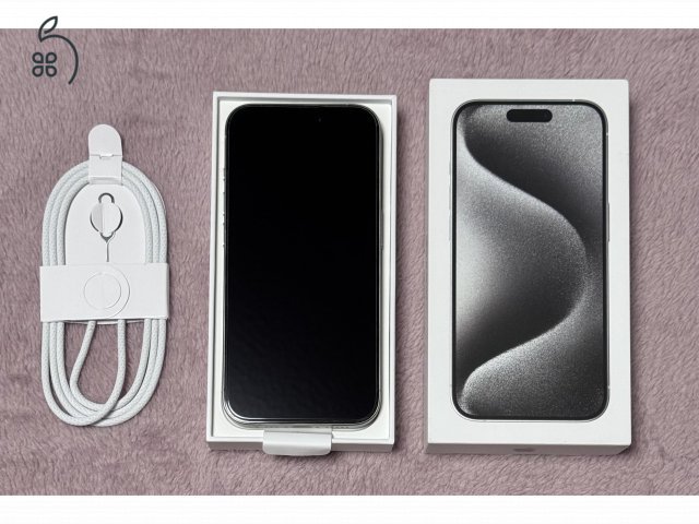 iPhone 15 Pro 128GB - AKKU 88% - Jótállás 2027.02.-hóig, kártyafüggetlen, karcmentes állapot