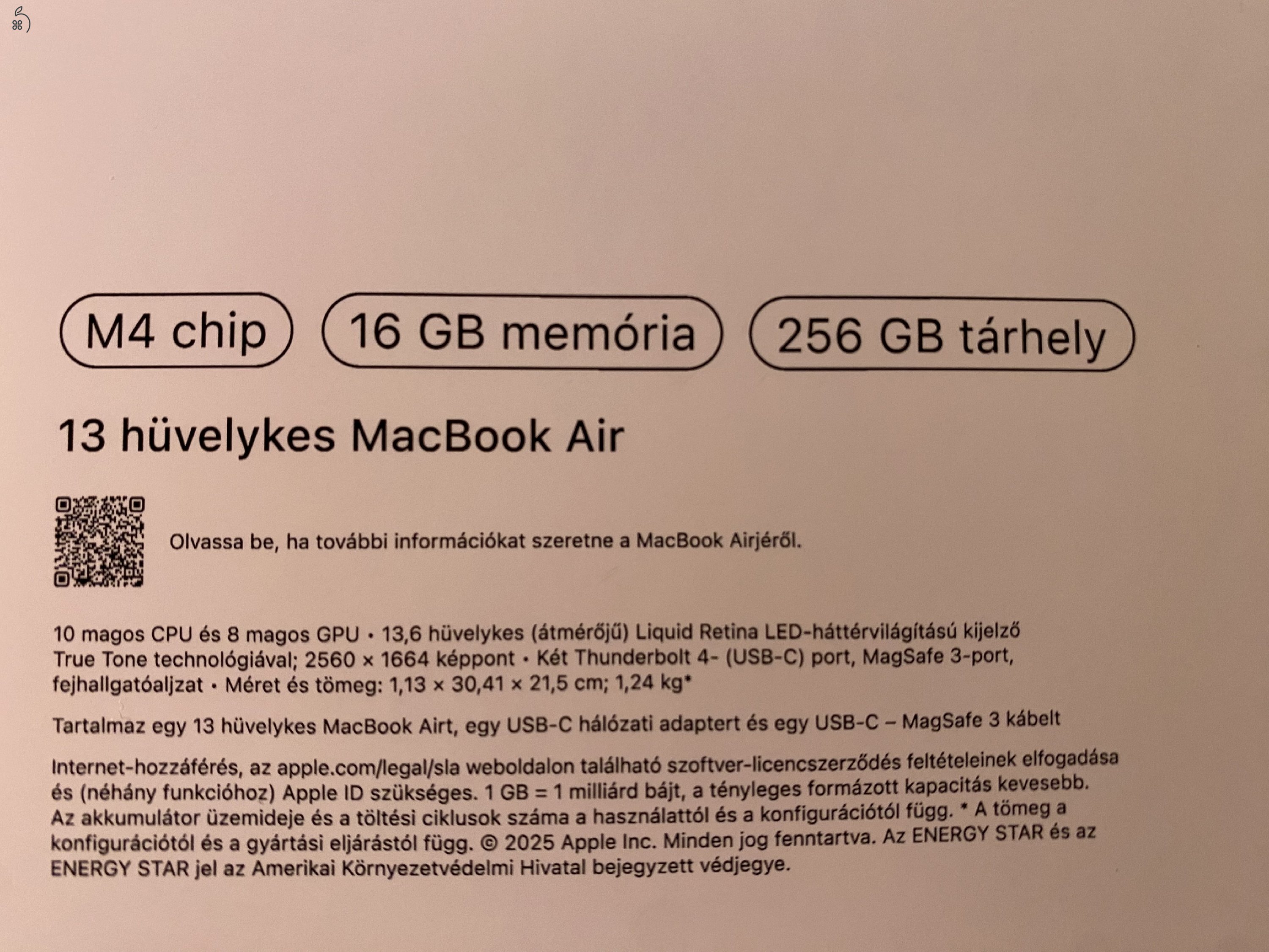 Új, bontatlan Macbook Air M4 Eladó 