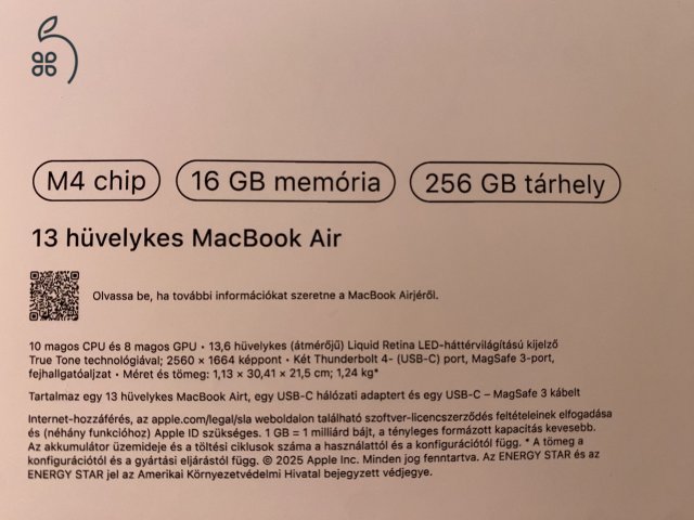 Új, bontatlan Macbook Air M4 Eladó 