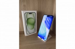 iPhone 15 plus / Green / 128GB / Kártya független / Akku 84%