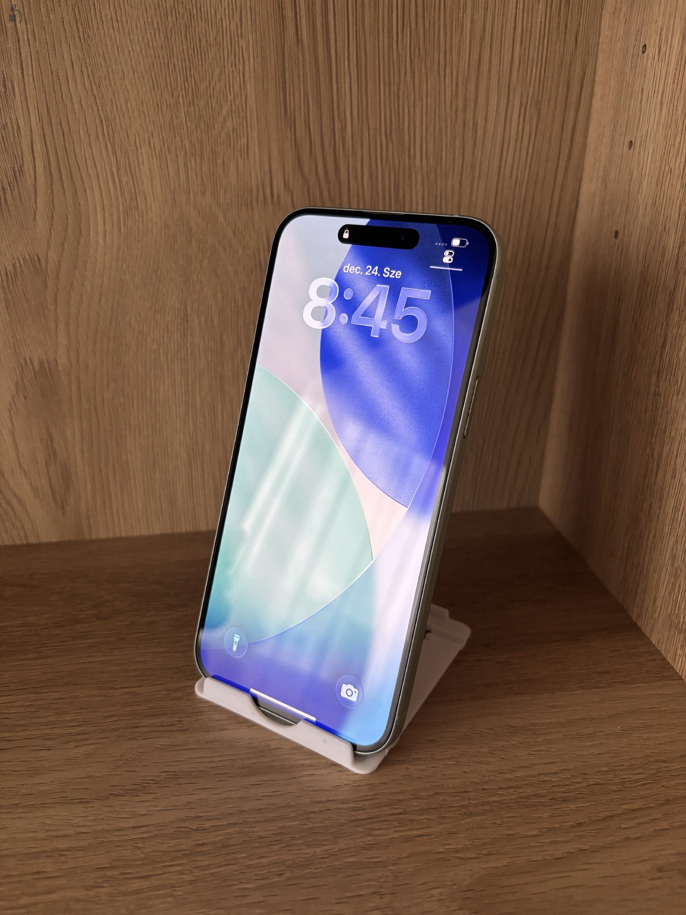 iPhone 15 plus / Green / 128GB / Kártya független / Akku 84%