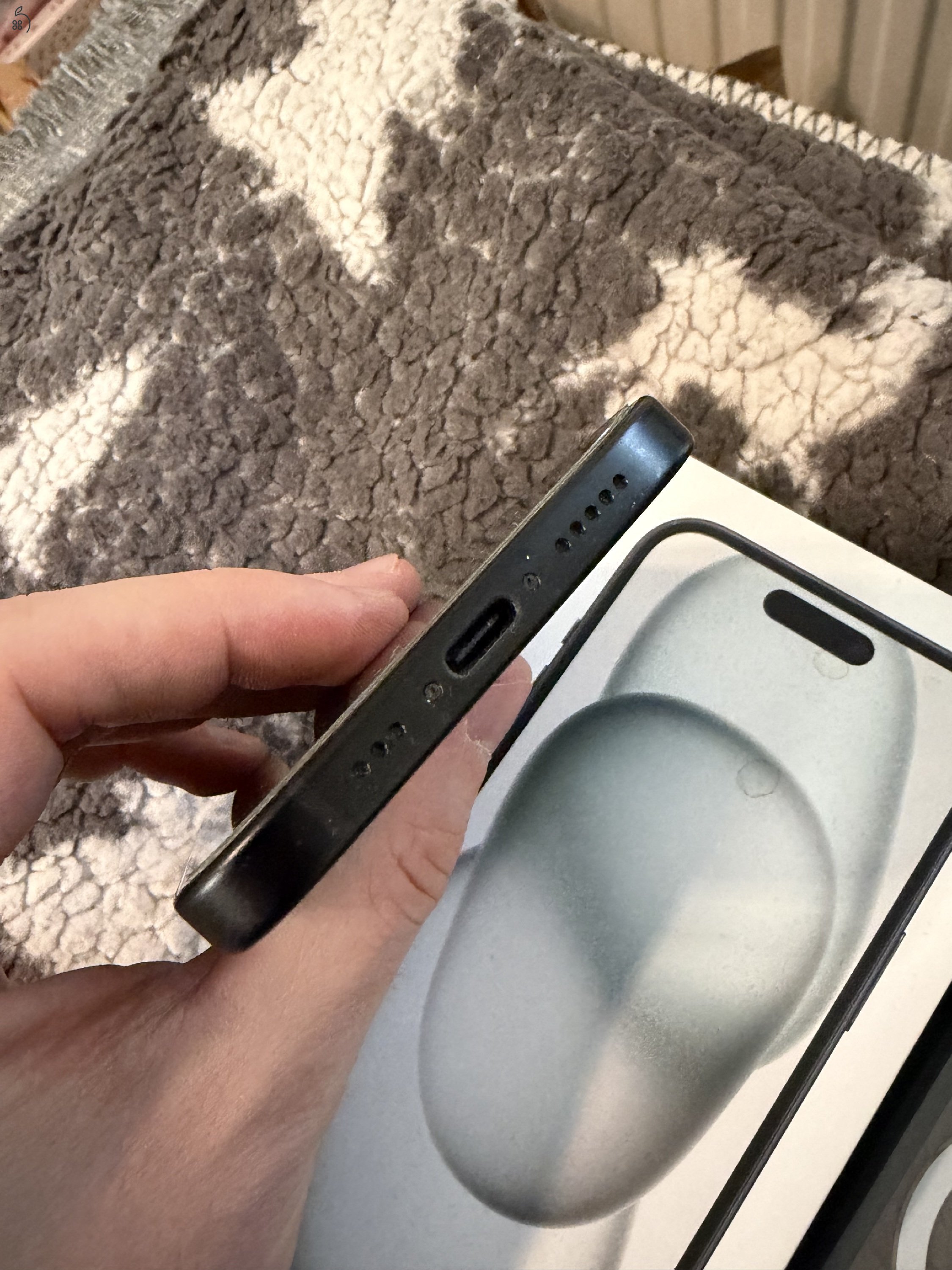 iPhone 15 128gb, fekete, független