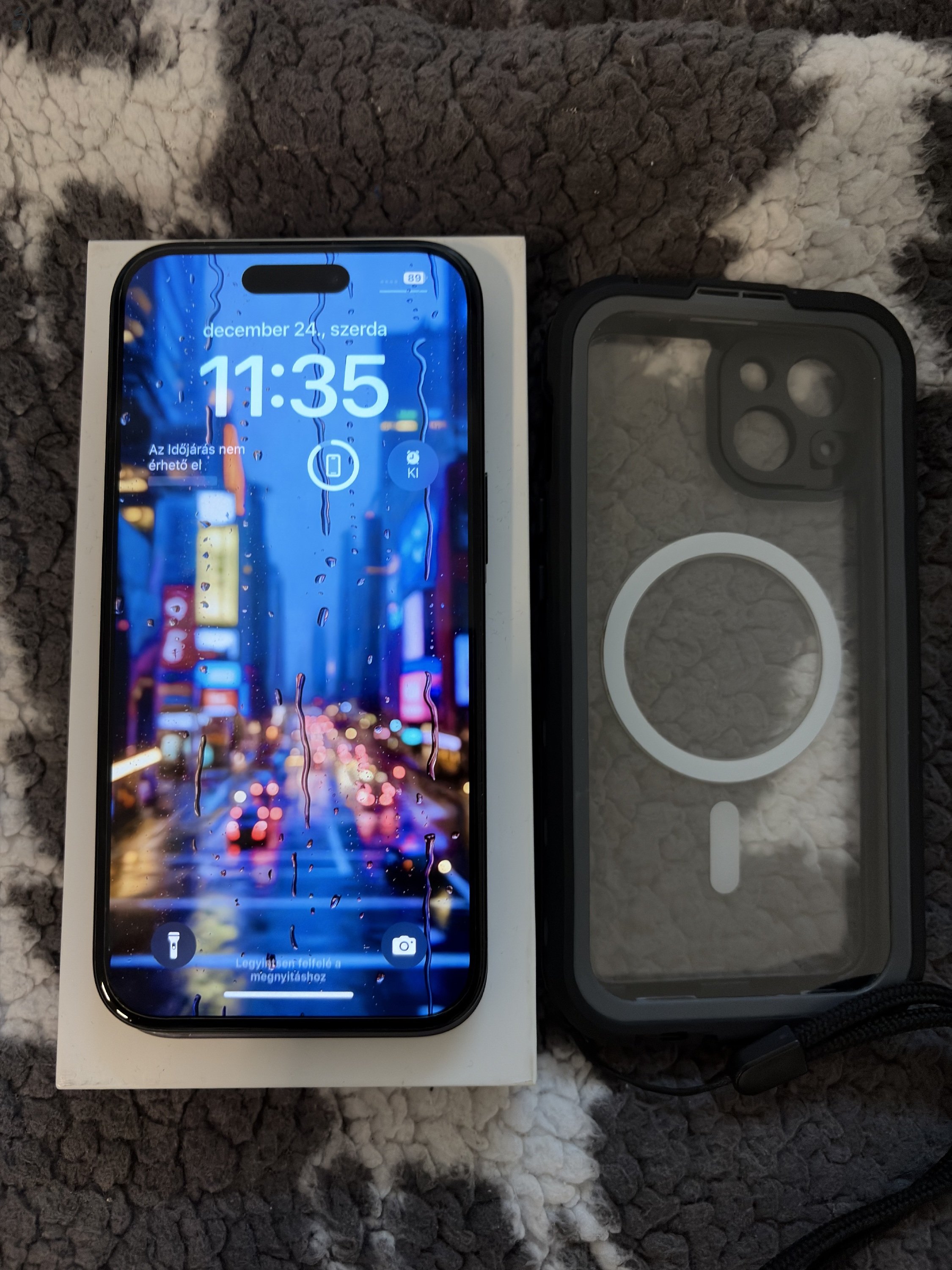 iPhone 15 128gb, fekete, független