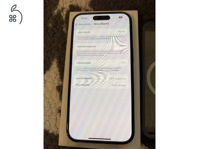 iPhone 15 128gb, fekete, független