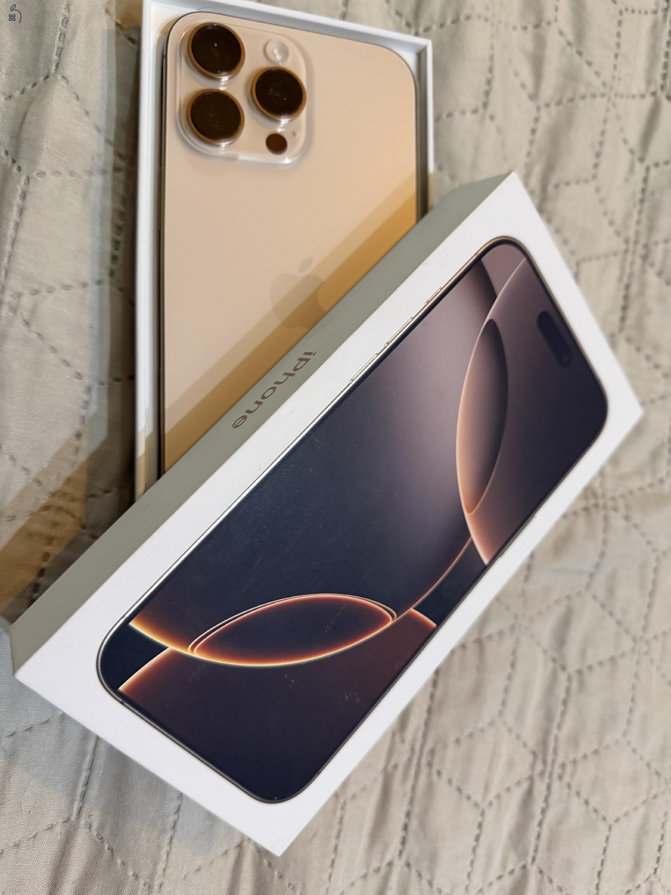 ELADÓ Sérülésmentes 16 Pro Max 256Gb Desert Titanium