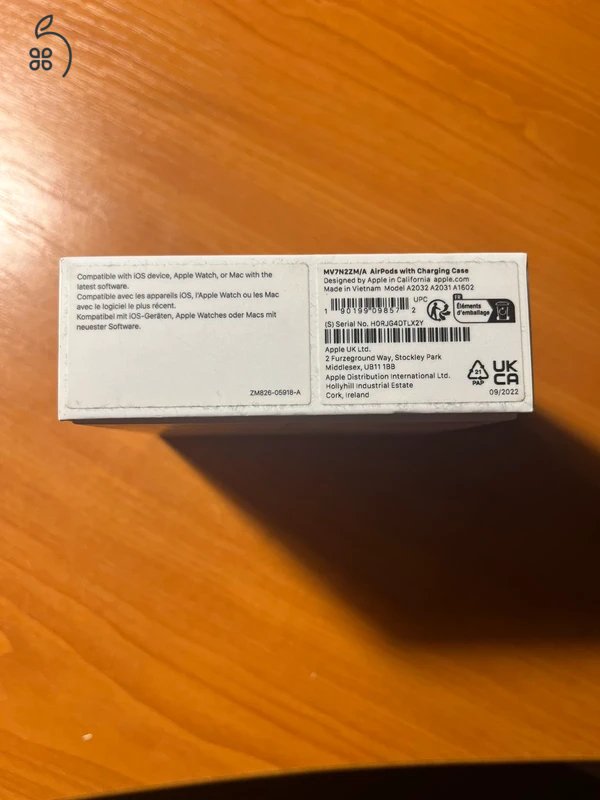 Apple AirPods 2 (sima) – fehér