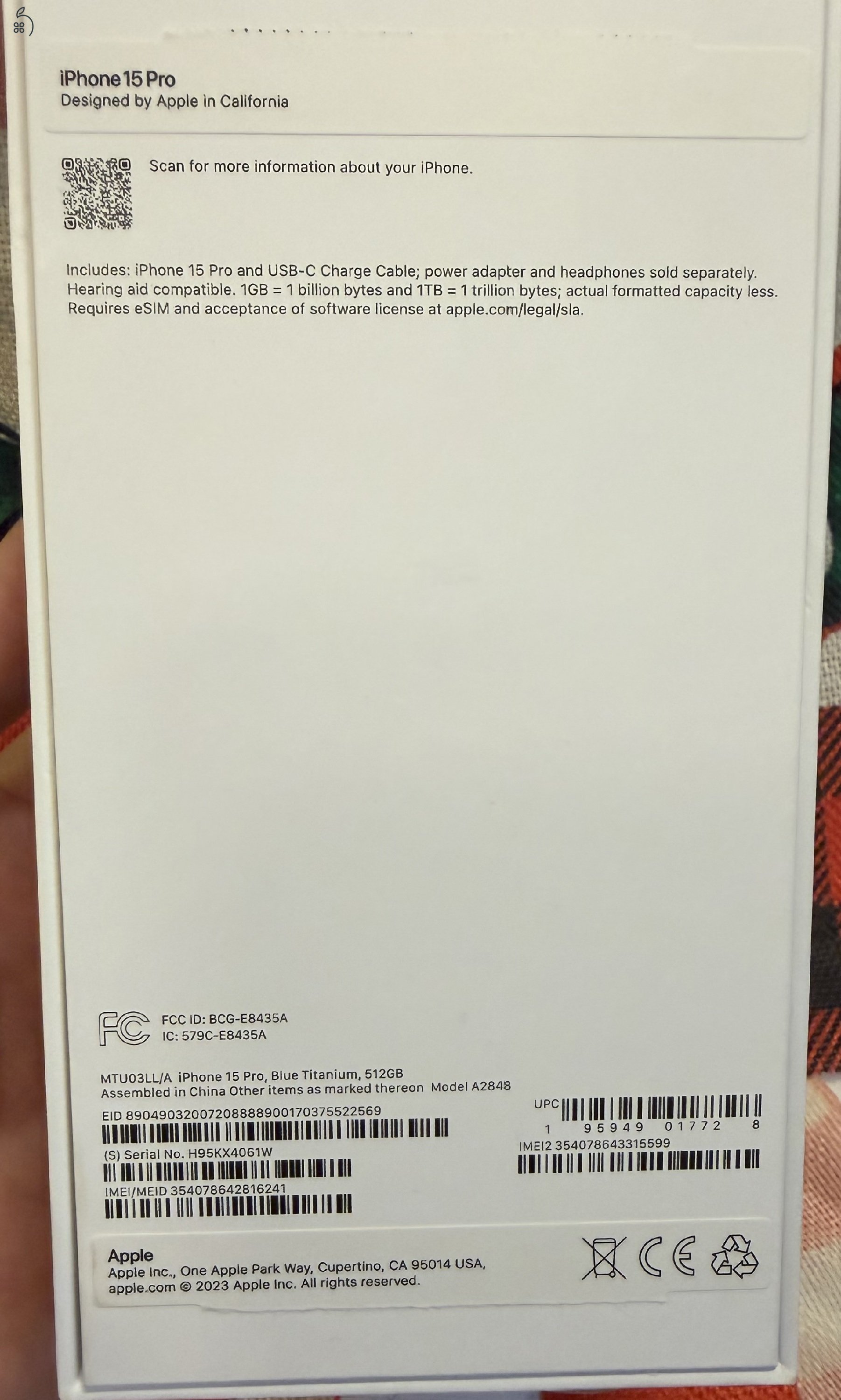 iPhone 15 Pro 512GB Kártyafüggetlen