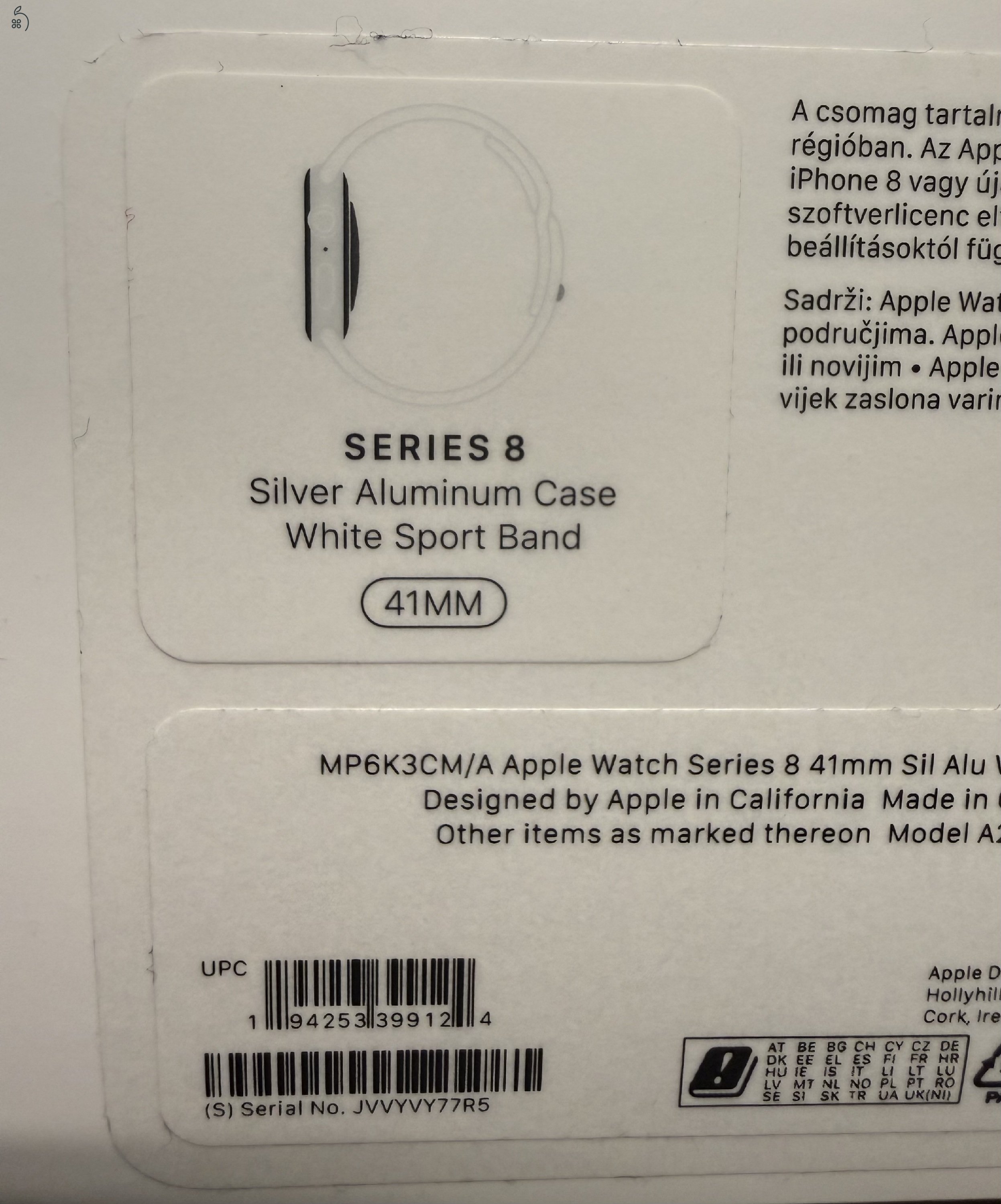 Apple watch 8 41mm silver