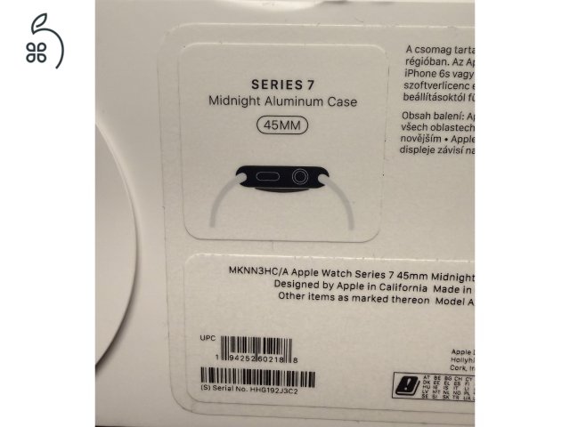 Apple watch 7 45mm fekete