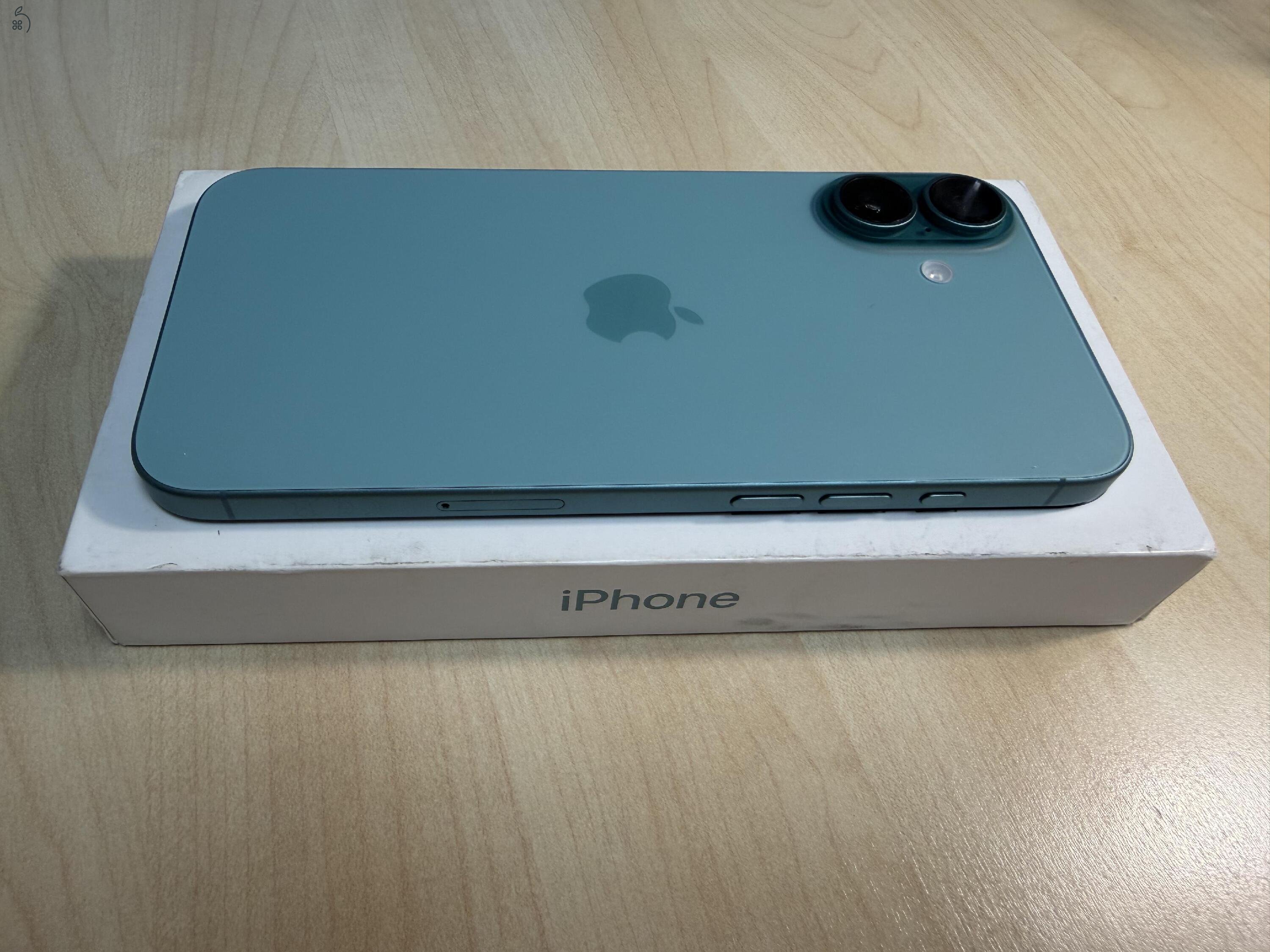 Iphone 16 Plus 128 GB kártyafüggetlen, zsályazöld