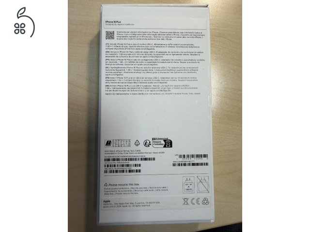 Iphone 16 Plus 128 GB kártyafüggetlen, zsályazöld