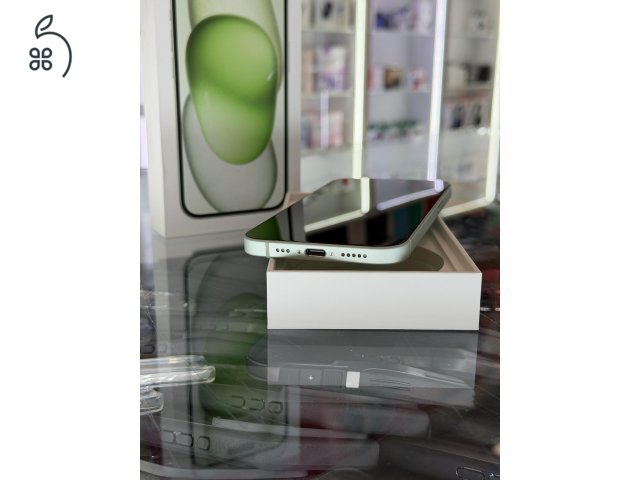 Apple iPhone 15 128 Gb, Kártyafüggetlen, 99% Akksi, Gyári Állapotú, 1 Év Gari