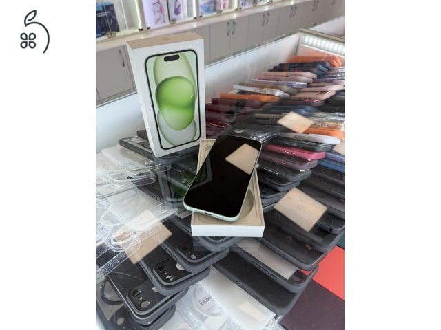 Apple iPhone 15 128 Gb, Kártyafüggetlen, 99% Akksi, Gyári Állapotú, 1 Év Gari